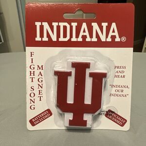 IU Hoosiers NCAA Big 10 Fight Song Singing Magnet. New, Factory Sealed.